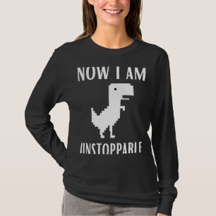 Nu ben ik onstopbare Dinosaur Rex-webbrowser T-shirt