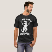 Nu ben ik onstuitbaar Funny T-Rex T-shirt (Voorkant volledig)