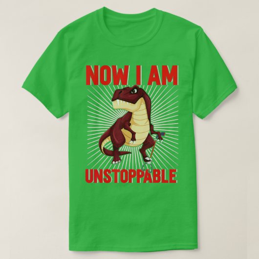 Nu ben ik onstuitbaar Funny TRex (25) T-shirt (Design voorkant)