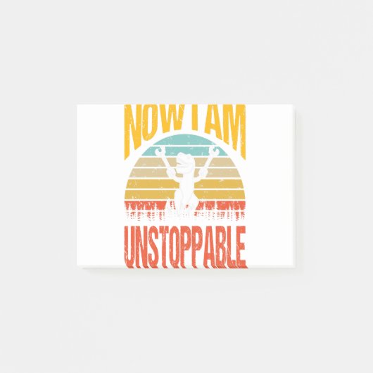 Nu Ben Ik Onstuitbaar Grappige T-Rex T-Shirt Post-it® Notes (Voorkant)