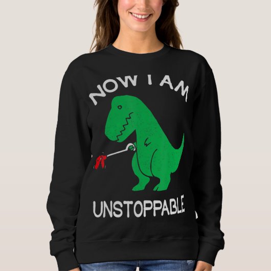 Nu ben ik onweerlegbaar grappig T Rex Trui (Voorkant)