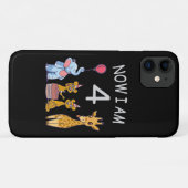 Nu ben ik vierjarige vierde verjaardag in de diere Case-Mate iPhone case (Achterkant (horizontaal))