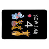 Nu ben ik vierjarige vierde verjaardag in de diere magneet (Horizontaal)