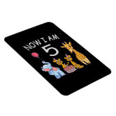 Nu ben ik vijf jaar oud, vijfde verjaardag in de d magneet (Rechterzijde)