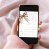 Nu bindt ze de knoop Elegant Vrijgezellenfeest Kaart