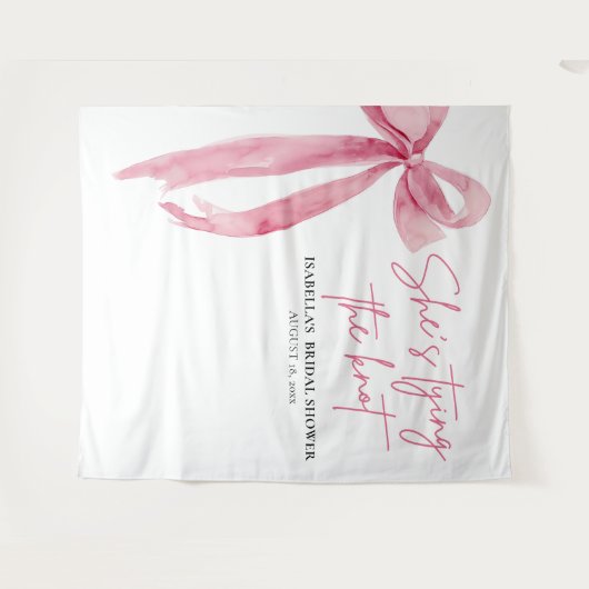 Nu bindt ze de knoop Vrijgezellenfeest Backdrops Wandkleed (Voorkant (horizontaal))