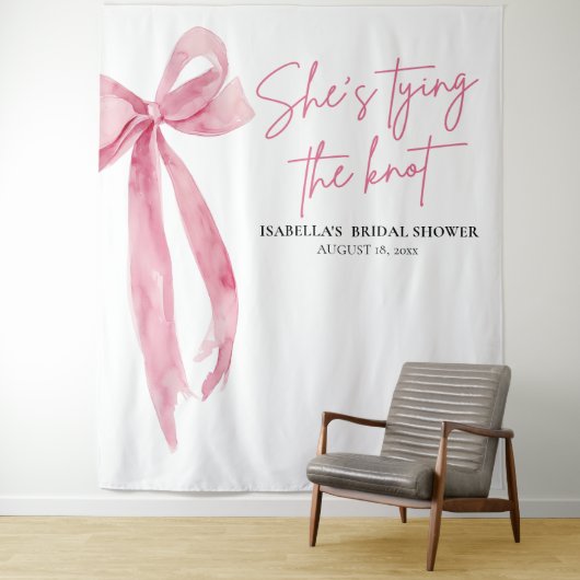 Nu bindt ze de knoop Vrijgezellenfeest Backdrops Wandkleed (In situ)