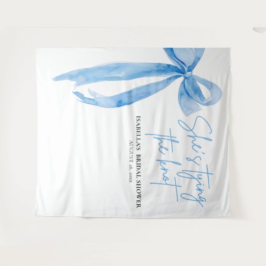 Nu bindt ze de knoop Vrijgezellenfeest Backdrops Wandkleed (Voorkant (horizontaal))