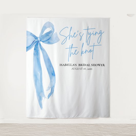 Nu bindt ze de knoop Vrijgezellenfeest Backdrops Wandkleed (Voorkant)