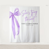 Nu bindt ze de knoop Vrijgezellenfeest Backdrops Wandkleed (Voorkant)