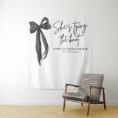 Nu bindt ze de knoop Vrijgezellenfeest Backdrops Wandkleed (In situ)