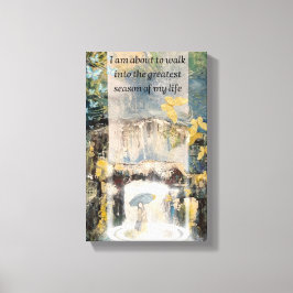 Nu börjar livet canvas afdruk