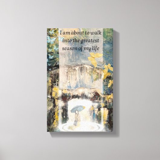 Nu börjar livet canvas afdruk (Voorkant)