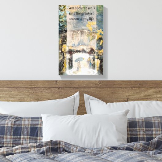 Nu börjar livet canvas afdruk (Insitu (Slaapkamer))