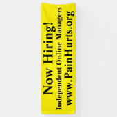 Nu Bright Gele Bedrijven huren Spandoek (Verticaal)