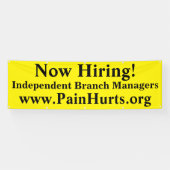 Nu Bright Gele Zaken huren Spandoek (Horizontaal)