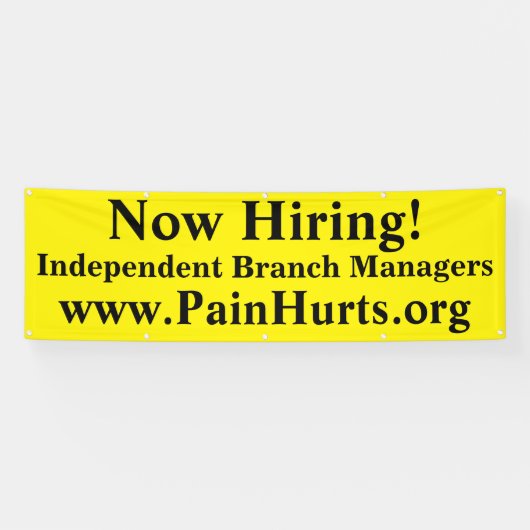 Nu Bright Gele Zaken huren Spandoek (Horizontaal)