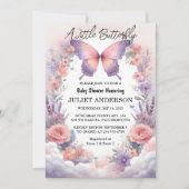 Nu Bug Boho Soft Glow Live Butterfly Baby shower Kaart (Voorkant)