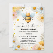 Nu Bug Daisy Bloom Rustieke Bee Geslacht Onthullen Kaart (Voorkant)