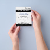 Nu carrièrewerk huren flyer (Hand)