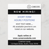 Nu carrièrewerk huren flyer (Voorkant)