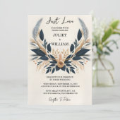 Nu Casual hart niets Fancy gewoon liefde bruiloft Kaart (Staand voorkant)