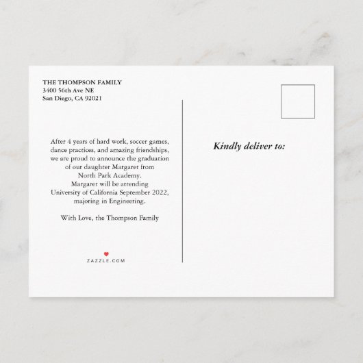 Nu dan Afstuderen Multi Foto Aankondiging (Achterkant)