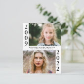 Nu dan Afstuderen Multi Foto Aankondiging (Staand voorkant)