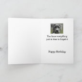 Nu dat je oude Humor Happy Birthday Fun Dog Kaart (Binnen)