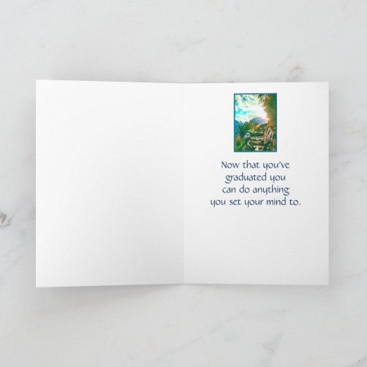 Nu dat U bent afgestudeerd De hemel is de limiet Kaart (Binnen)