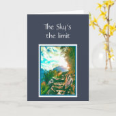 Nu dat U bent afgestudeerd De hemel is de limiet Kaart (Gele Bloem)