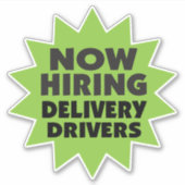 Nu de Aanwerving van de Bestuurders van de Leverin Sticker (Voorkant)