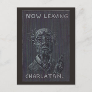Nu de Charlatan verlaten Briefkaart