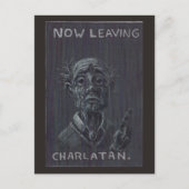Nu de Charlatan verlaten Briefkaart (Voorkant)