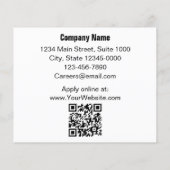 Nu de Verhuur van Zwarte en Witte Bedrijfs Sjabloo Flyer (Achterkant)