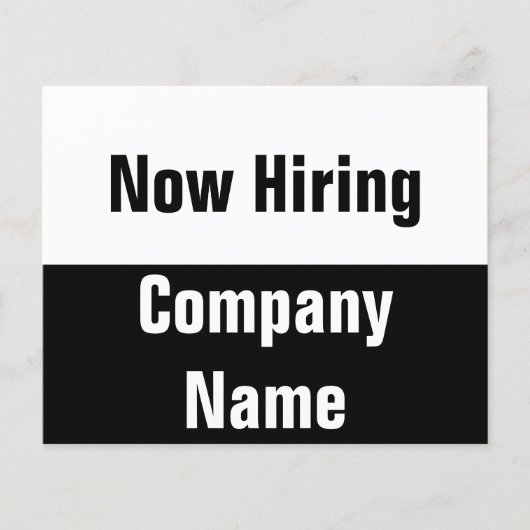 Nu de Verhuur van Zwarte en Witte Bedrijfs Sjabloo Flyer (Voorkant)