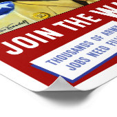 Nu deelnemen aan de WAC — WWII Poster (Hoek)