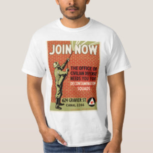 Nu deelnemen ~ Civiele defensie T-shirt