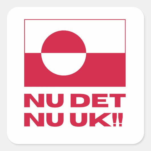 Nu Det Nu Uk Make America Go Away Vierkante Sticker (Voorkant)