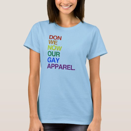 NU DOEN WE ONZE GAY APPAREL -.png T-shirt (Voorkant)