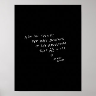 Nu doorbrengt ze haar dagen dansen poster