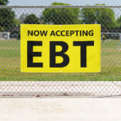 Nu EBT-gebruiksgemak accepteren, winkel 3 x 5 voet Spandoek (Insitu)