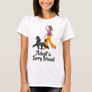 Nu een hond aannemen t-shirt