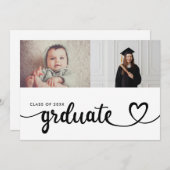 Nu en dan afstudeerfeest - Baby Foto naar Afstudee Kaart (Voorkant / Achterkant)