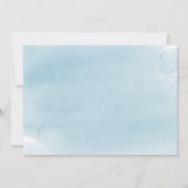 Nu en Dan Blauwe Foto Afstuderen Aankondiging (Achterkant)