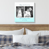 Nu en dan bruiloft foto Jubileum Canvas Afdruk (Insitu (Slaapkamer))