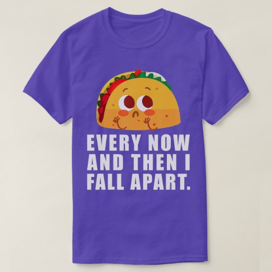Nu en dan Herfst ik Taco T-shirt (Design voorkant)