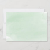 Nu en dan Mint Green Photo Afstuderen Aankondiging (Achterkant)