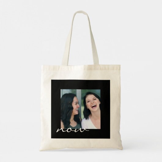 Nu en dan Moederdag Foto Canvas tas (Achterkant)