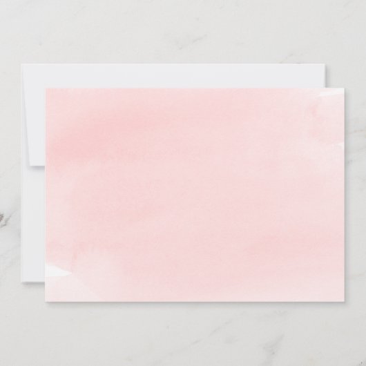 Nu en dan Pink Photo Afstuderen Aankondiging (Achterkant)